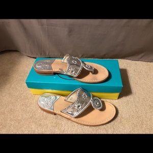 Preppy silver Jack Rogers Sandal